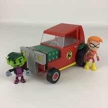 DC Comics Teen Titans Robin&#39;s T-Car Vehicle Beast Boy Speedy Action Figures 2014 - £23.83 GBP