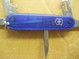 Victorinox Camper Swiss Army knife in  translucent sapphire - £12.62 GBP
