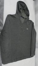 EUC CLEAN DESIGNER VANS PULLOVER LIGHTWEIGHT COMFY GRAY HOODIE SIZE MEDIUM - $28.65