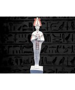 White Marble stone  God Osiris Lord of The Dead handmade statue,  unique... - $2,920.13 MXN