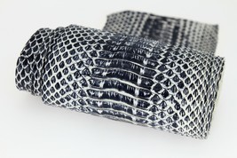 Stonewashed Cobra Snake Skin Snakeskin Leather Hide Craft Supply Black - $16.22+