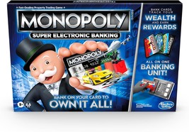 Monopoly Super Electronic Banking Board Game Electronic Banking Unit Choose Your - £53.95 GBP