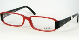 Exte EX16103 Red /BLACK Eyeglasses Glasses Plastic Frame 53-14-130 Italy (Notes) - $69.30