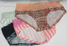 Victoria&#39;s Secret Panty Panties LACE WAIST COTTON HIPHUGGER Size M Mediu... - £11.21 GBP+