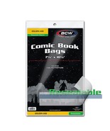 4 packs of 100 (400) BCW 7 ⅝&quot; x 10 ½&quot; Resealable Golden Age Comic Bags - $44.30 CAD