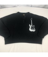 Mamie Ruth RAMBLIN&#39; BandPulloverHenley Sweatshirt Size Large Rock You Fa... - $460.53 MXN