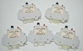 Lot Of 5 Square D GCB100 9080 Series B Circuit Breakers Qty 3 10A &amp; Qty ... - $34.64