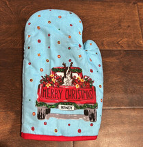 Pioneer Woman Red Truck Oven Mitt New Howdy Reindeer Dog - £17.29 GBP