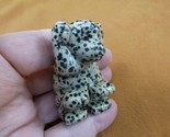 Y-MON-727 Spotted jasper MONKEY love APE gem figurine gemstone CHIMPANZE... - $23.36