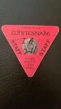 Whitesnake 87-88 Tour Vintage Rosemont, Illinois Original Cloth Backstage Pass - £14.33 GBP