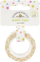 Doodlebug Washi Tape 15mmX12yd-Cute Confetti, Hey  - £6.99 GBP