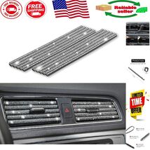 10PCS Bling Rhinestone Car Air Vent Trims - Elegant Interior Decoration - $31.87 CAD