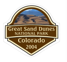 12&quot; great sand dunes national park colorado 2004 bumper sticker decal usa made - £23.96 GBP