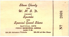 Sparks Konzert Ticket Stumpf April 21 1975 Pekin Illinois - $69.28