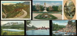 Bridge Mountain Denver Colorado 6 Postcards Royal Gorge Robert Burns - $11.88