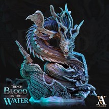 3D Printed Archvillain Games Vaiakvo Sea Dragon The Trench Blood In the Water 28 - €38,14 EUR - €42,38 EUR