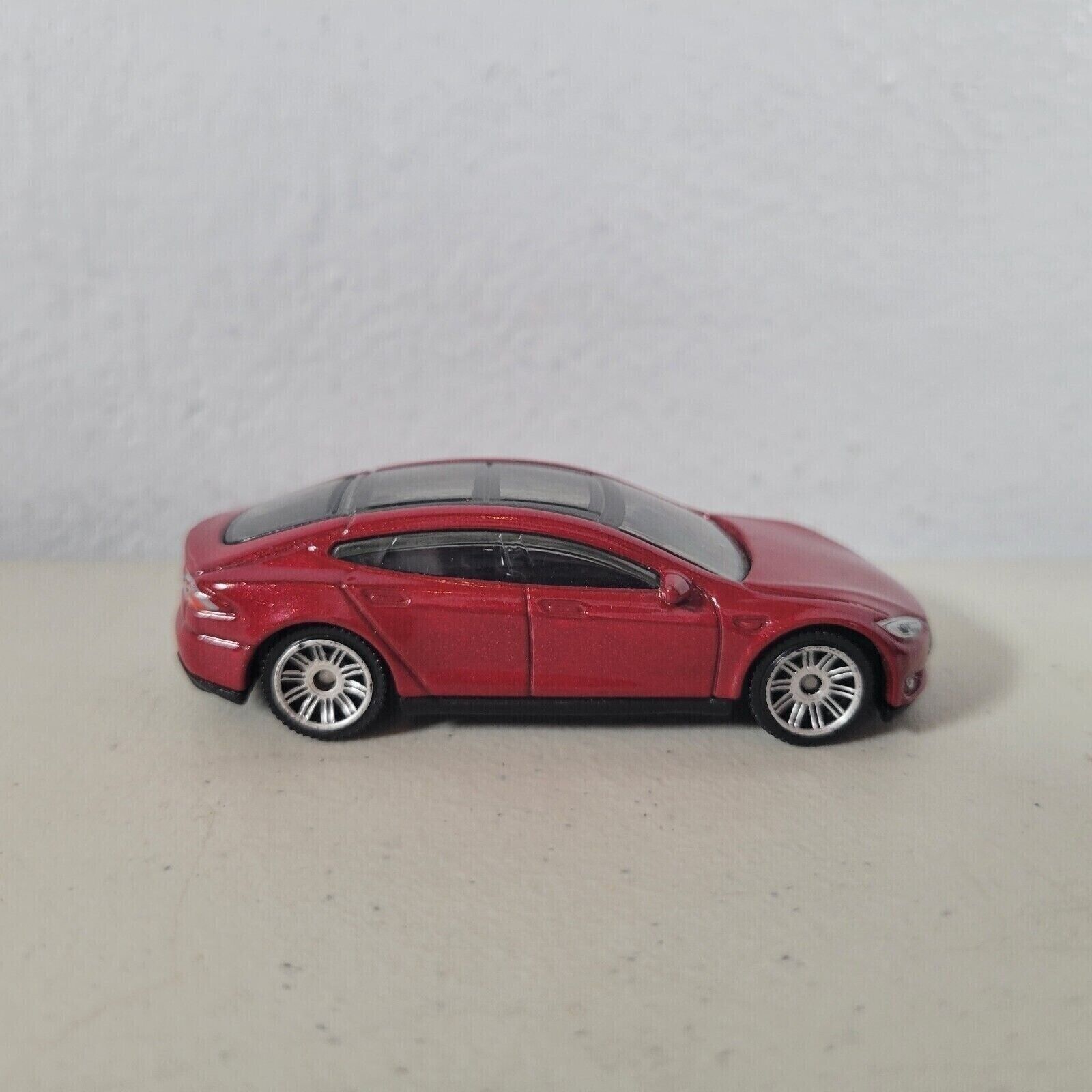 Tesla Roadster Diecast Toy Car Matchbox Burgundy #4/100 2.75" Limited Edition - $9.86