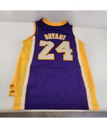 Adidas Kobe Bryant #24 Los Angeles Lakers Jersey Purple Youth Small READ... - £38.03 GBP