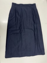 Unbranded Womens Skirt Size Unknown Blue Lined Skirt Vintage - $9.48