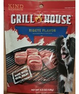 Kind Rewards Grill House Ribeye Flavor Real Meat Dog Treats 8 bags - £38.09 GBP