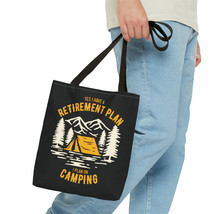 Camping Humor Tote Bag: &quot;My Retirement Plan is Camping&quot; - £17.26 GBP+
