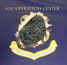 Discontinued 624TH Operations Center Unit Shirt Blue Operate Defend Engage Xl - £25.41 GBP