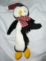 DEBBIE MUMM Mummford Penguin Christmas plush crib pull toy plays Jingle ... - £38.98 GBP