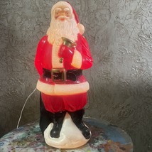 Vintage 1969 Empire Santa Claus Lighted Blow Mold w/Bell &amp; Sack 19” Made... - £25.16 GBP