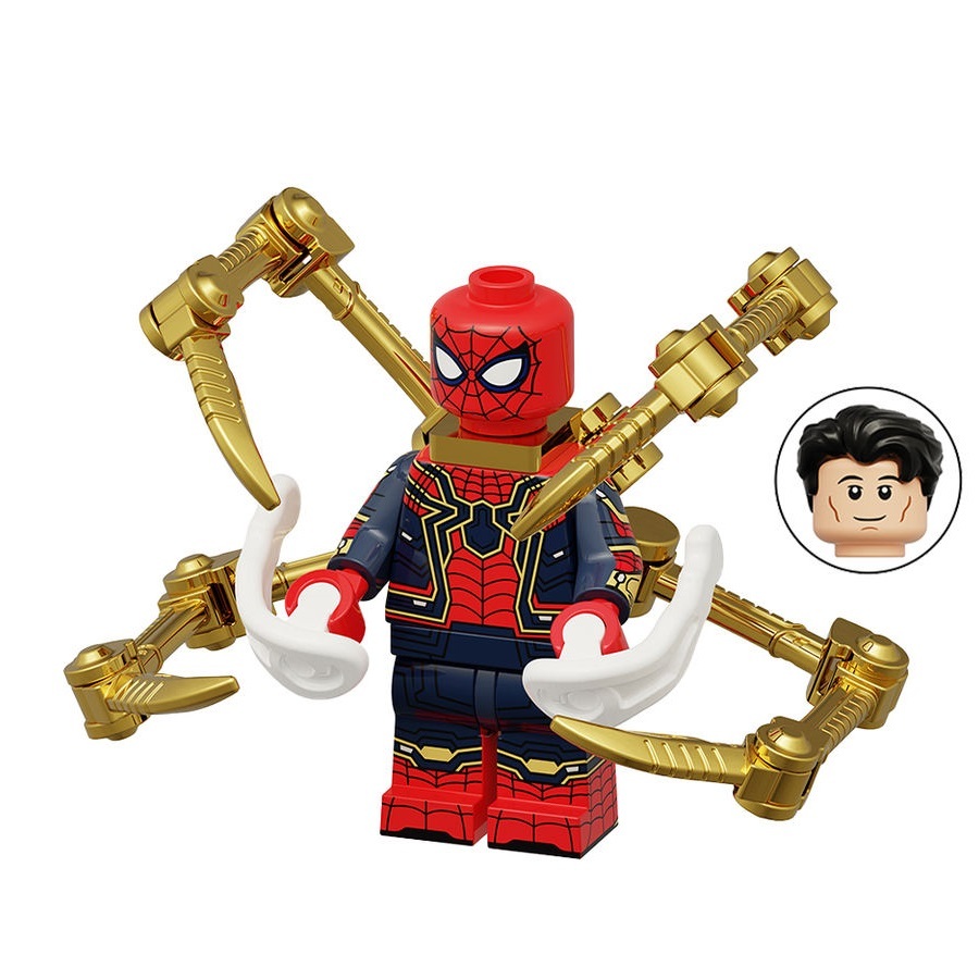 Spider-Man Iron Spider Suit Marvel Avengers Superhero Minifigures Building Toy