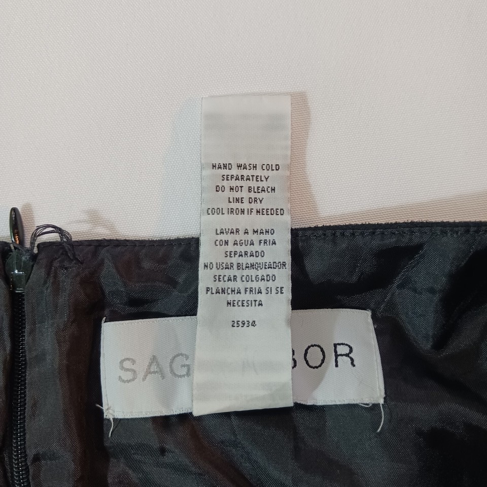 Sag Harbor F53288GY Women's Back Zip A-Line Gray Skirt Size 8 Item image 4