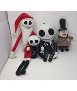 Nightmare Before Christmas Stuffed Plush Lot Santa Jack Skellington &amp; Ma... - £23.22 GBP