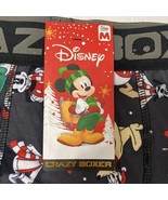 Disney Mickey Mouse Crazy Boxer Daffy Duck Goofy Christmas Men&#39;s Sz M 32... - €10,19 EUR