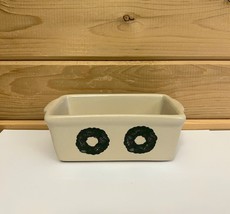 Christmas Mini Loaf Pan Nantucket Co 5 x 3 DW MW Oven Safe Wreaths - €17,52 EUR
