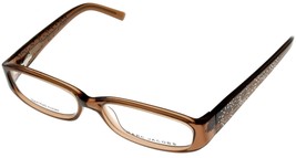 Marc Jacobs Eyeglasses Frame Women Brown Crystal Temples Rectangular MJ077 KMP - $120.62