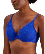INC International Concepts Womens Apex Lace Bra,Size Medium,Deep Cobalt - $34.65