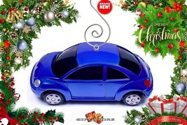  Rare Blue New Vw Beetle Volkswagen Christmas ORNAMENT/FAN Hanger Great Gift - £38.81 GBP