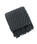 Anyhouz Gray Blanket Faux Cashmere Sofa Cover Nordic Style Knit Plaid Th... - $1,133.76 MXN