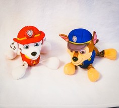 Paw Patrol Chase Police Dog Pup Paw Patrol Fire Marshall 6&quot; Plush Collectibles - $10.56