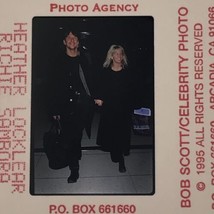 1995 Heather Locklear &amp; Richie Sambora at LAX Celebrity Color Transparency Slide - $9.49