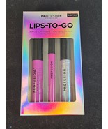 Profusion Cosmetics Lips-To-Go AMBITIOUS 3 Pc Set New - $6.88