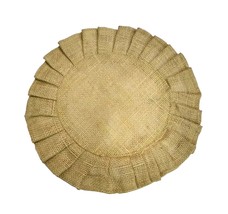 Rastogi Handicrafts Handmade Jute Firll Placemats Eco-Frindly Round Tabl... - £10.14 GBP