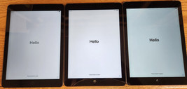 (Lot of 3) Apple iPad Air A1475 9.7" 1st Gen 32-64GB WiFi+Cellular Tablets - $193.05