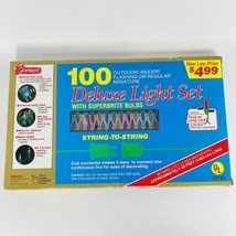 Vintage Joybrite 100 Deluxe String Light Set Multi Color 1980s NEW NOS N... - £11.96 GBP