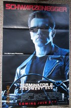 Arnold Schwarzener:J. Cameron:Dir:Terminator 2 Judgement Day Orig Movie Poster - $395.99