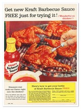 Print Ad Kraft Barbecue Sauce Free Offer Vintage 1961 Magazine Advertise... - $182.07 MXN