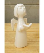 Vintage California Art Pottery HOWARD PIERCE White Angel Caroler Singer ... - $44.54
