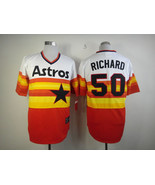 Astros #50 J.R. Richard Jersey Old Style Uniform Tequila Sunrise - €39,08 EUR