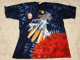 Disney World Mission Space X-2 Ride Tie Dye XL T-Shirt Made USA Vintage - $37.18
