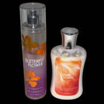 Bath And Body Works Butterfly Flower Fragrance Mist &amp; Body Lotion Lot Read - £47.95 GBP