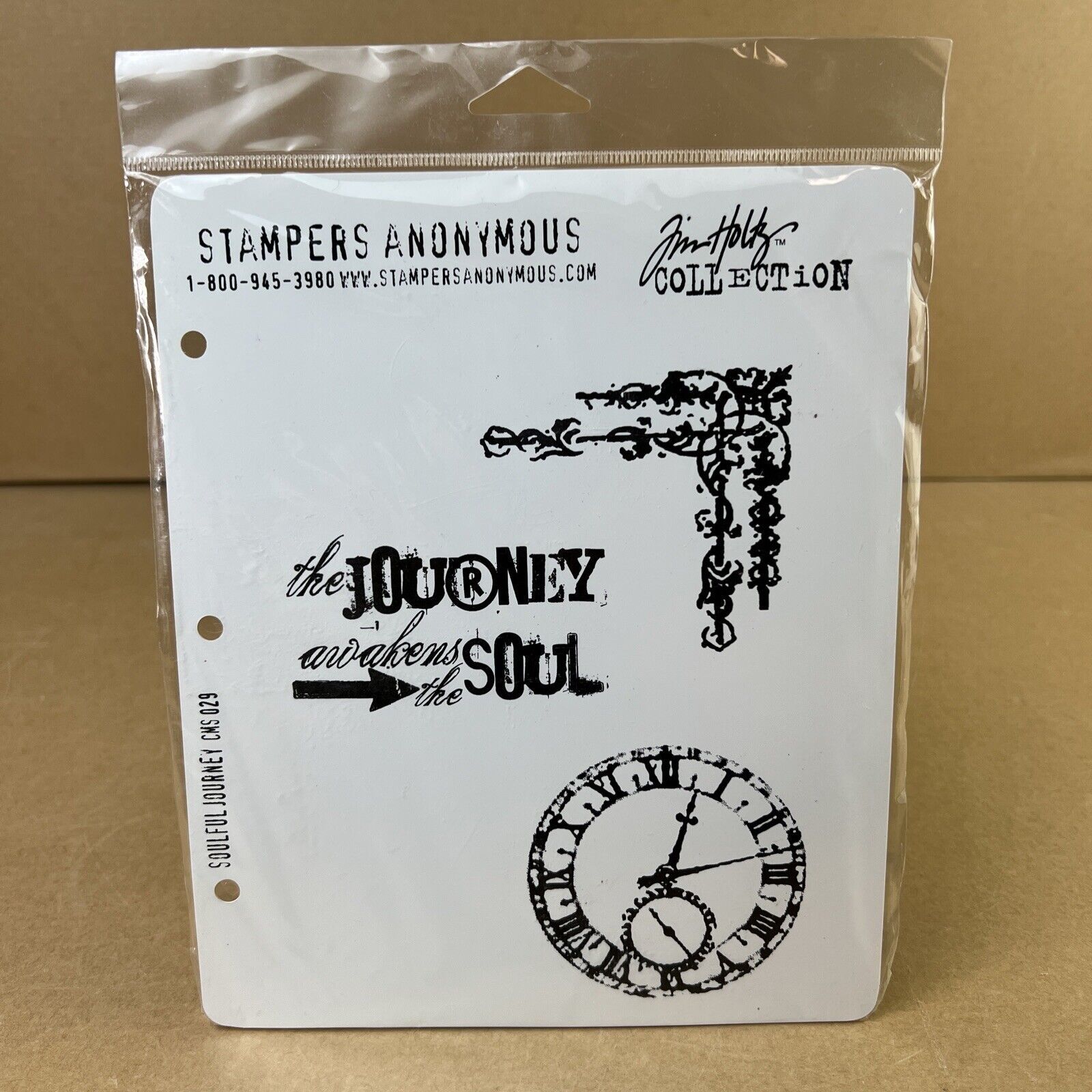 Stampers Anonymous Tim Holtz Soulful Journey Cling Rubber Stamp Set - NEW - $24.99